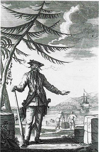 加勒比海匪乌胡子爱德华蒂奇的小说 史上最恶名远扬的加勒比海匪